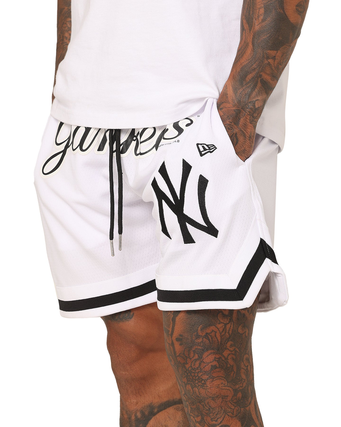 New Era New York Yankees Mesh Shorts White | Culture Kings US