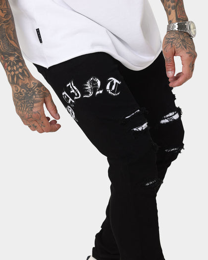 Saint Morta Gothic Summer Jeans Black/White