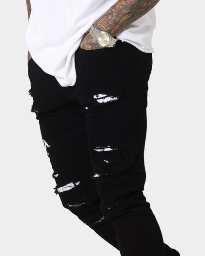 Saint Morta Gothic Summer Jeans Black/White