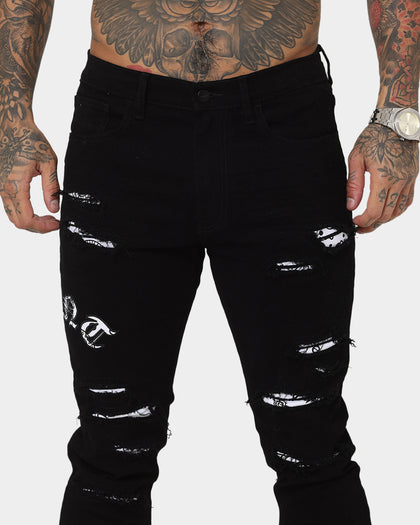 Saint Morta Gothic Summer Jeans Black/White