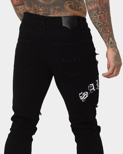 Saint Morta Gothic Summer Jeans Black/White