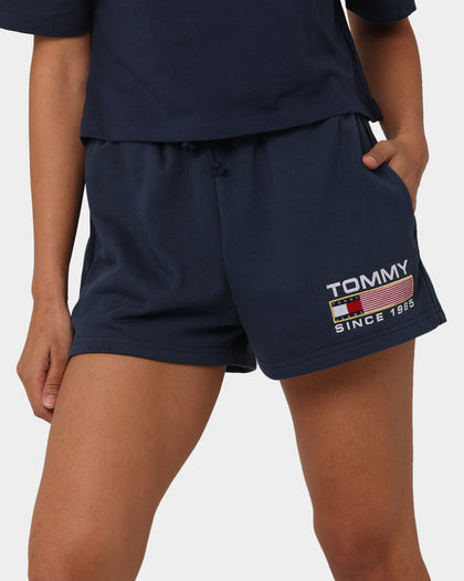 Tommy Jeans Women's TJW Solid Athletic Terry Shorts Twilight Navy