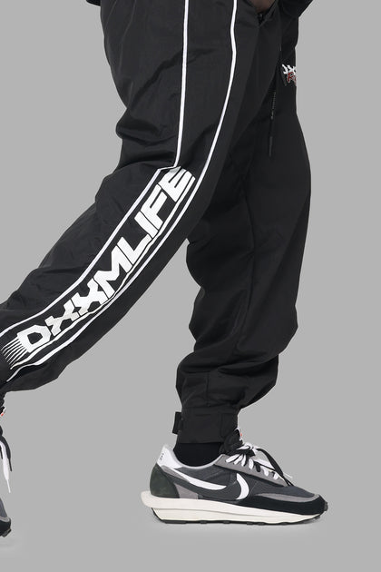 DXXMLife L-5 Nylxn Racing Trackpants Black
