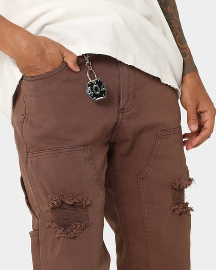 404 Distressed Carpenter Pants Brown