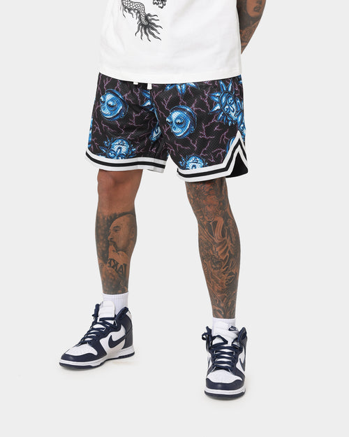 Goat Crew X Rick And Morty Chrome Head Shorts Black/Multi-Coloured