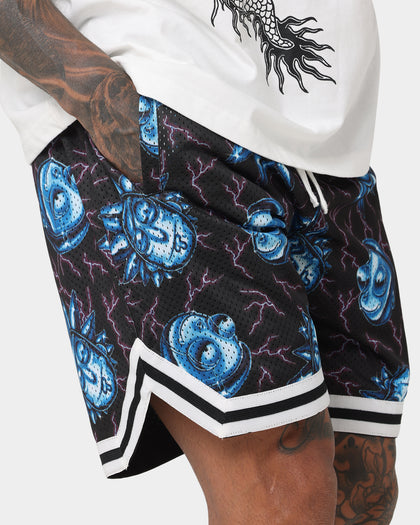 Goat Crew X Rick And Morty Chrome Head Shorts Black/Multi-Coloured