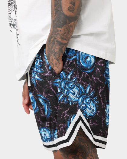 Goat Crew X Rick And Morty Chrome Head Shorts Black/Multi-Coloured