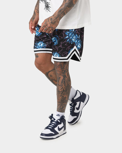 Goat Crew X Rick And Morty Chrome Head Shorts Black/Multi-Coloured