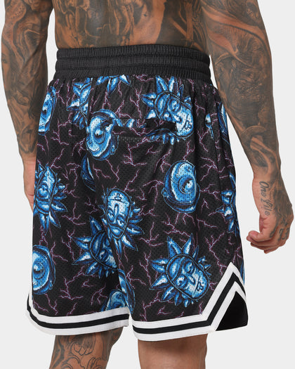 Goat Crew X Rick And Morty Chrome Head Shorts Black/Multi-Coloured