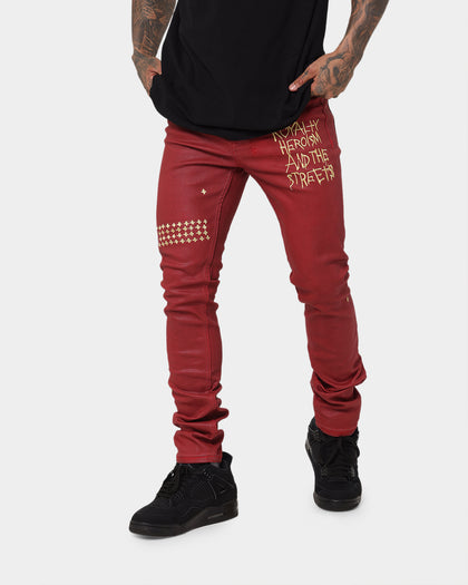 Ksubi 23 Chitch Red Denim Pants Red