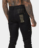 Ksubi 23 Van Winkle Jet Black Denim Pants Black