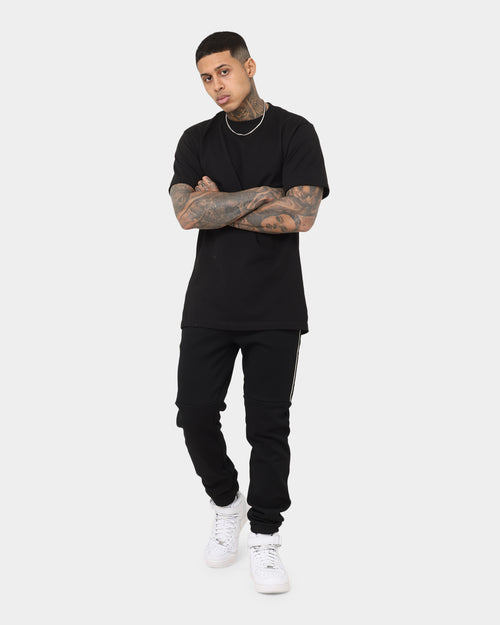 Fred Perry Taped Panel Sweat Pants Black