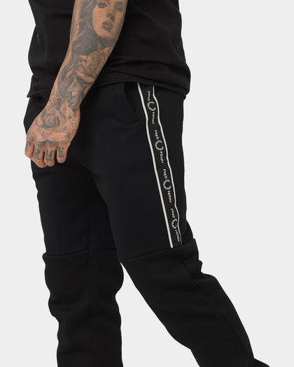 Fred Perry Taped Panel Sweat Pants Black