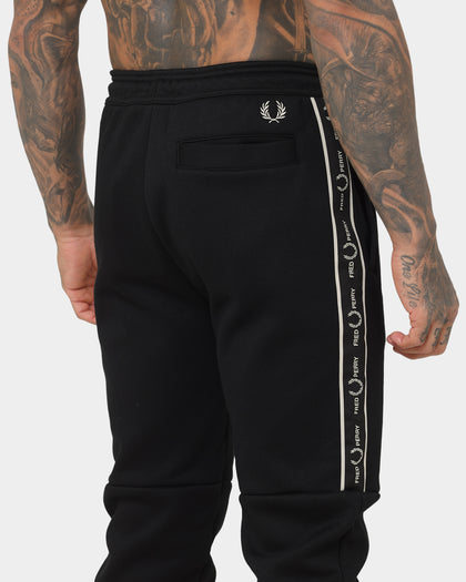 Fred Perry Taped Panel Sweat Pants Black