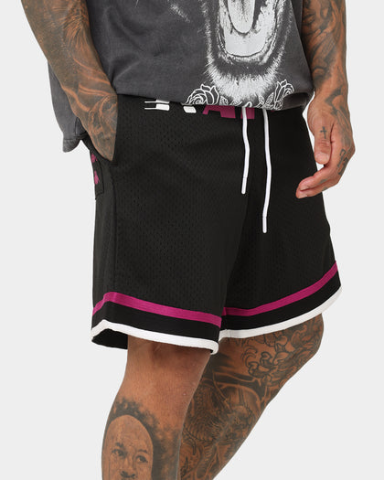 Kappa Authentic Hubert Shorts Black Onyx/Bright Pink