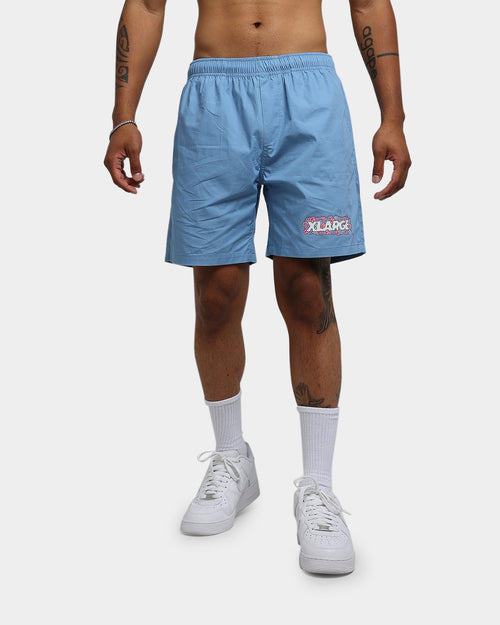 X-Large X Chris Pyrate Beach Shorts Light Blue