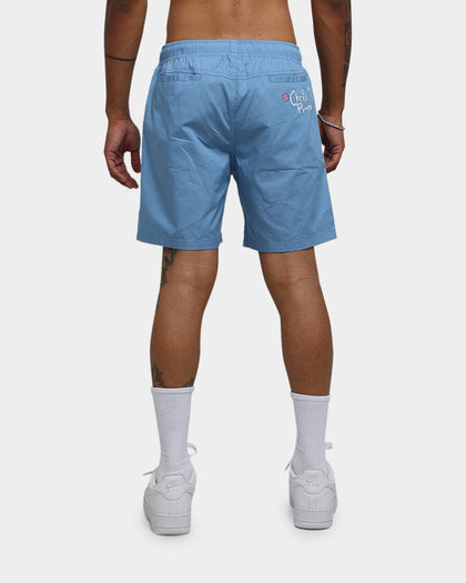 X-Large X Chris Pyrate Beach Shorts Light Blue