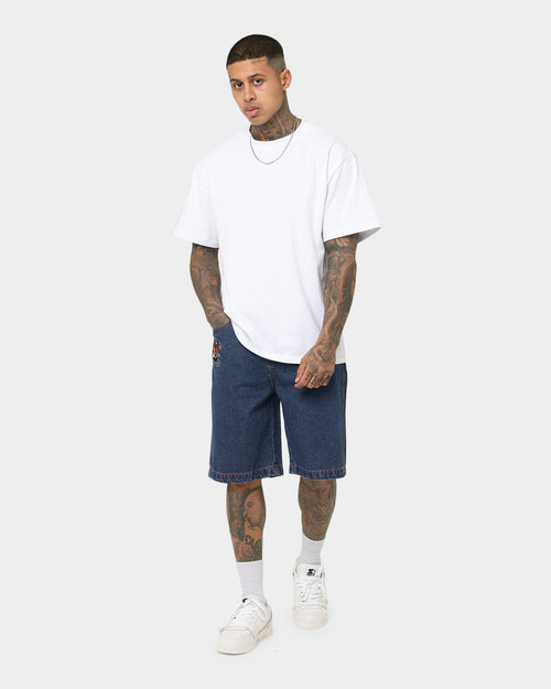 X-Large Scratch Man Shorts Blue Denim