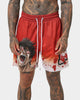 Goat Crew X Baki Hanma Baki Mesh Shorts Burnt Orange