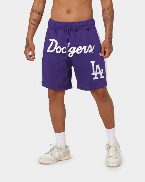 New Era Los Angeles Dodgers Basketball Shorts Purple