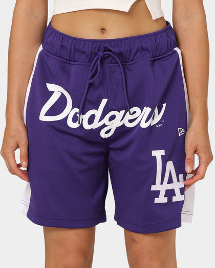 New Era Los Angeles Dodgers Basketball Shorts Purple