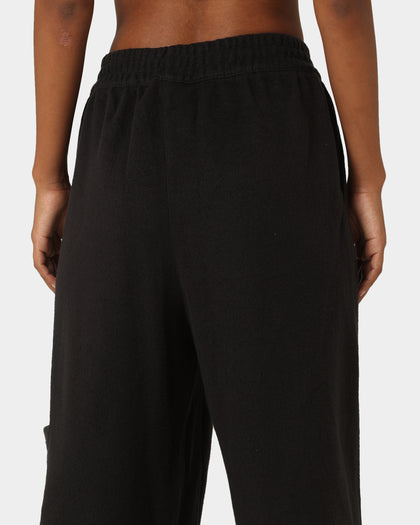 Reebok Women's Classic Fleece Wide Leg Pants Black