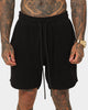 Saint Morta Waffle Shorts Black