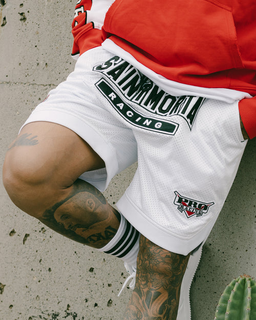 Saint Morta Pro Racing Basketball Shorts White
