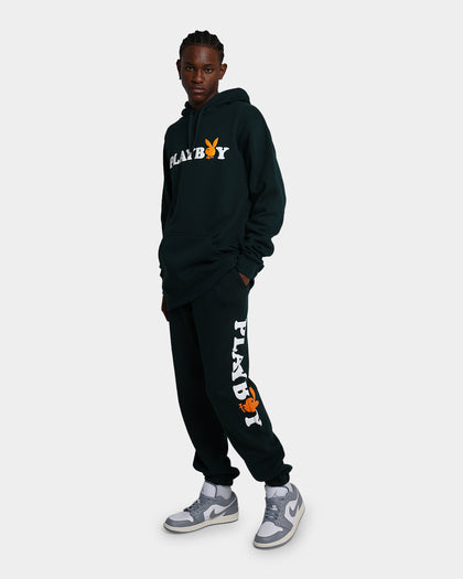 Playboy By Culture Kings Wordmark Track Pants Pine Green