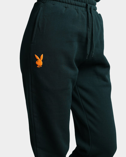 Playboy By Culture Kings Wordmark Track Pants Pine Green