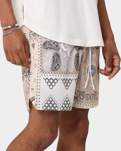 Carré Bandana Ultra Mesh Shorts Stone