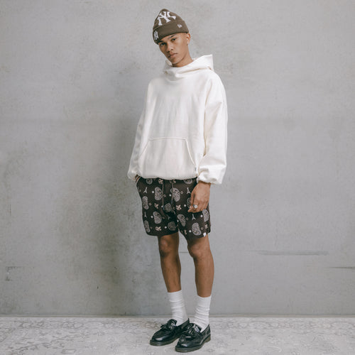 Carre Big Bandana Knitted Shorts Dark Brown