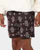 Carre Big Bandana Knitted Shorts Dark Brown