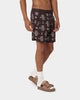 Carre Big Bandana Knitted Shorts Dark Brown