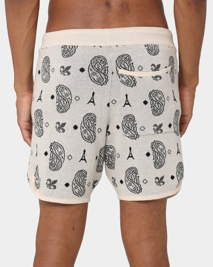 Carre Big Bandana Knitted Shorts Off White