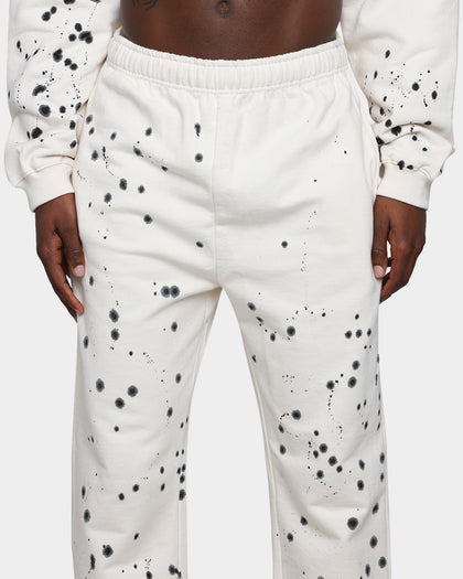 MNML Ink Spill Sweatpants Off White