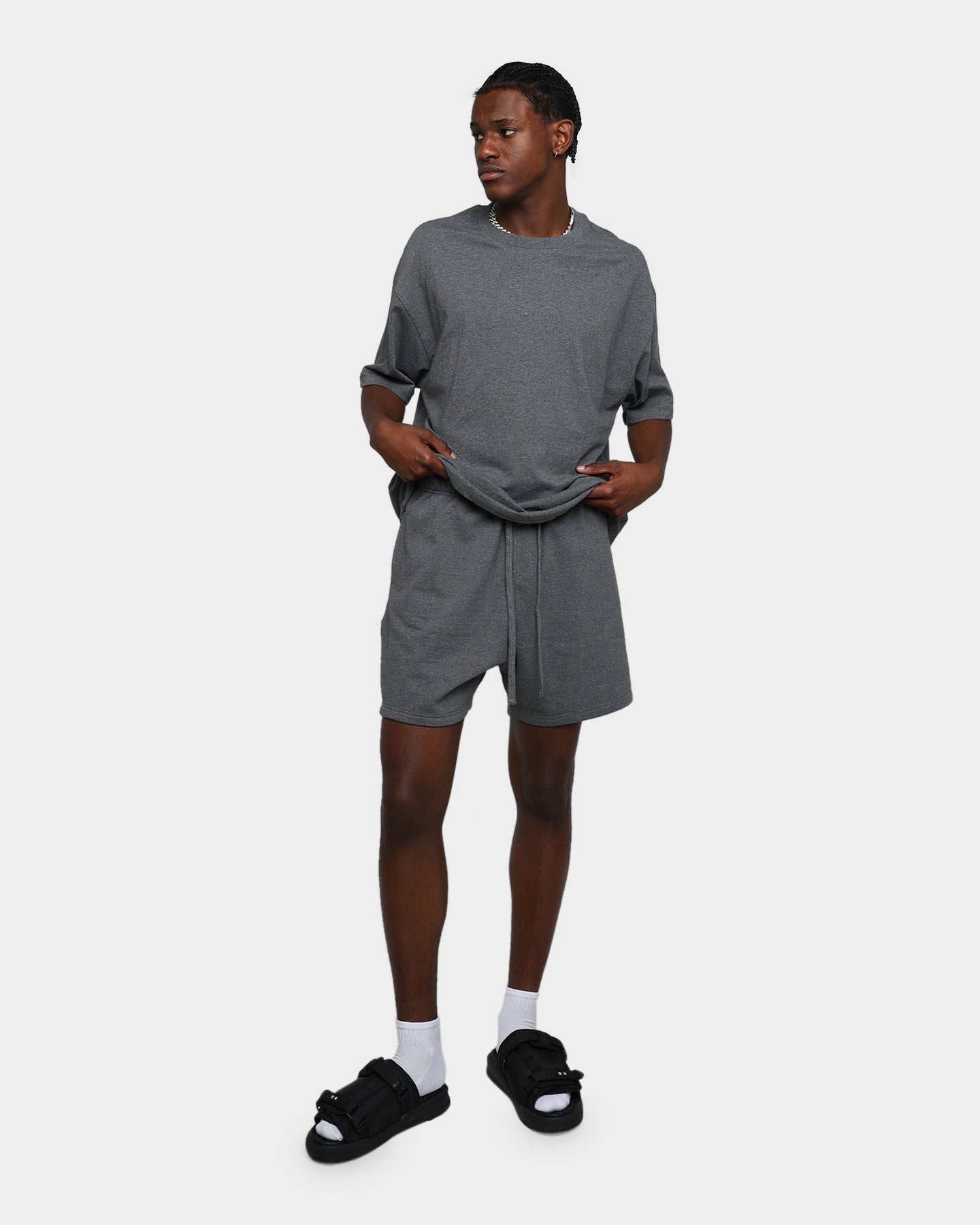 MNML Every Day Sweatshorts Dark Heather | Culture Kings US