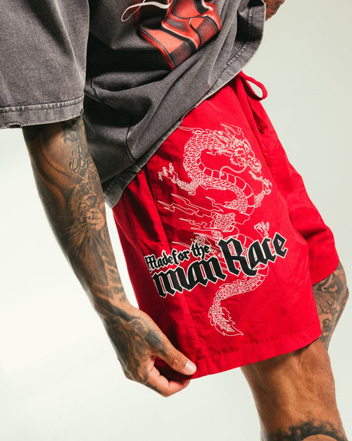 Loiter Drago Walk Shorts Red