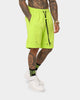 Saint Morta Rags Fleece Shorts Neon Green