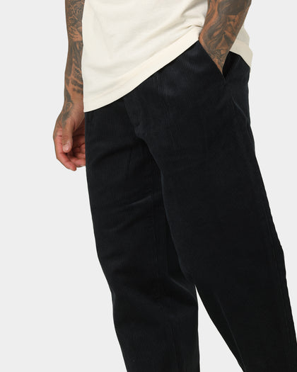 Fred Perry Cropped Corduroy Trousers Navy