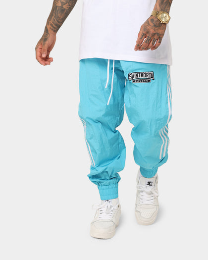 Saint Morta Pro Racing Nylon Trackpants Cyan