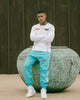 Saint Morta Pro Racing Nylon Trackpants Cyan