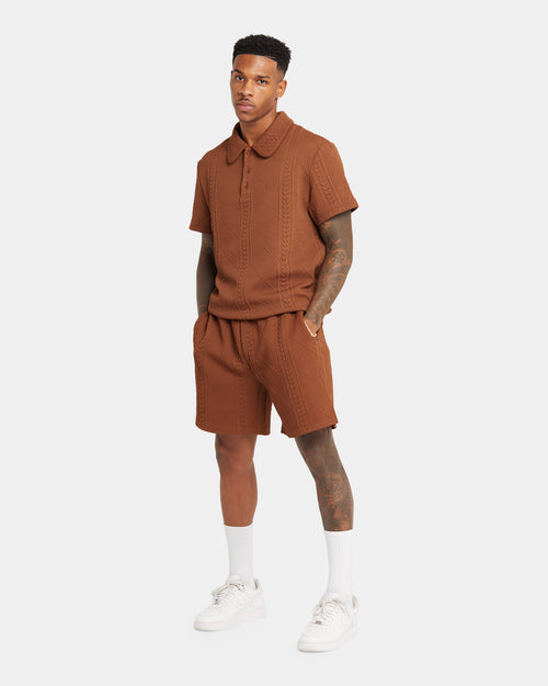 XXIII Danny Knit Shorts Brown