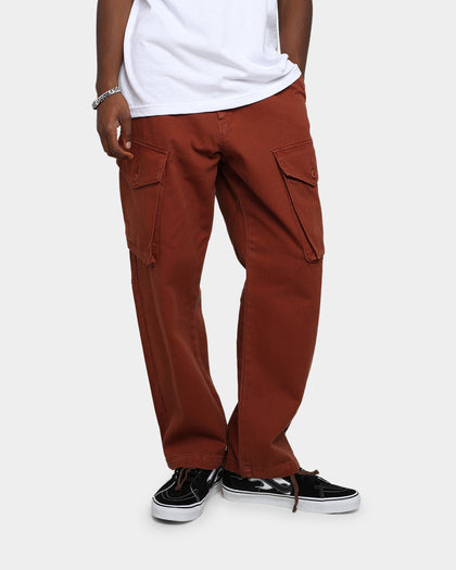 X-Large Overdyed Cargo Pants Brown