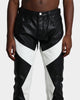 MNML S192 Leather Pants Black/White