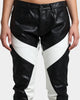 MNML S192 Leather Pants Black/White