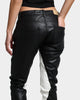 MNML S192 Leather Pants Black/White