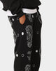 Carré Big Bandana Knitted Sweatpants Black