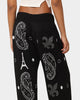 Carré Big Bandana Knitted Sweatpants Black