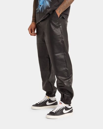 XXIII Felix Leather Jogger Black